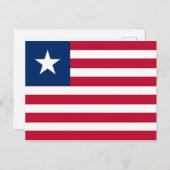 Liberia Flag Postkarte (Vorne/Hinten)