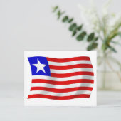 Liberia Flag Postkarte (Stehend Vorderseite)