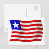Liberia Flag Postkarte (Vorne/Hinten)