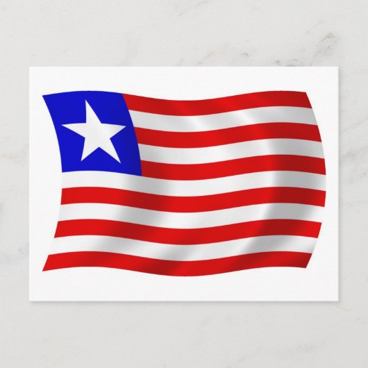 Liberia Flag Postkarte (Vorderseite)