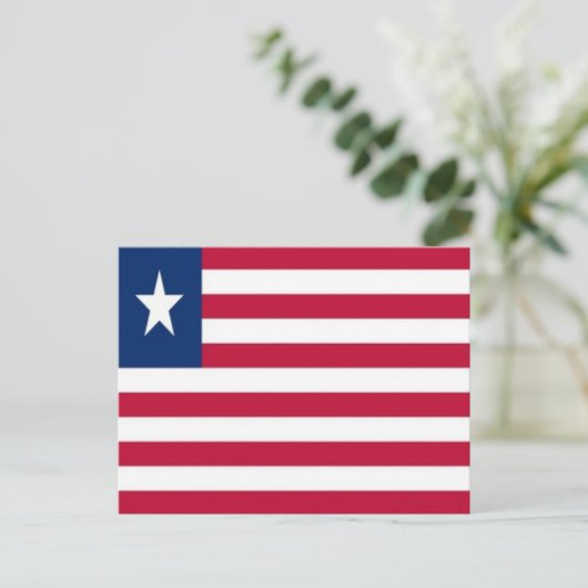 Liberia - Flag - Postkarte (Stehend Vorderseite)