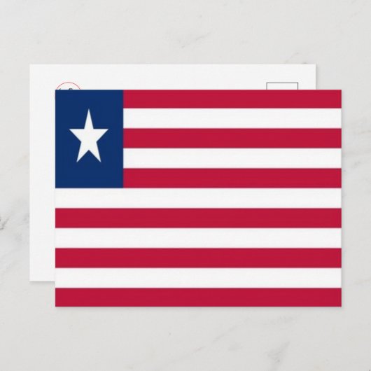 Liberia - Flag - Postkarte (Vorne/Hinten)