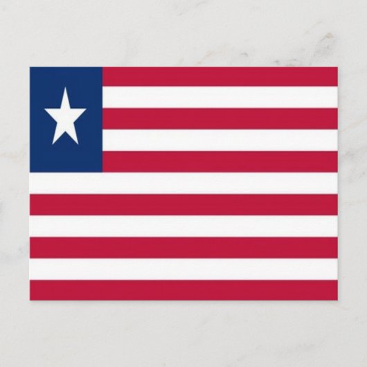 Liberia - Flag - Postkarte (Vorderseite)