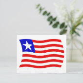 Liberia Flag Postkarte (Stehend Vorderseite)
