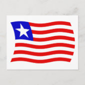 Liberia Flag Postkarte (Vorderseite)