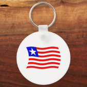 Liberia Flag Schlüsselanhänger (Vorderseite)