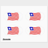 Liberia Flag Sticker (Blatt)