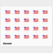Liberia Flag Sticker (Blatt)
