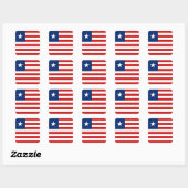 Liberia Flag Sticker (Blatt)