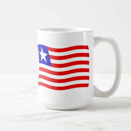 Liberia Flag Tasse (Rechts)