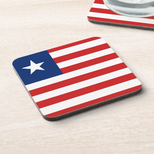Liberia Flag Untersetzer (Linke Seite)