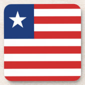 Liberia Flag Untersetzer (Vorderseite)