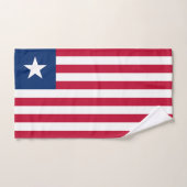 Liberia-Flagge Badhandtuch Set (Handtuch)