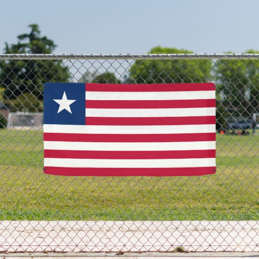 Liberia-Flagge Banner (Insitu)