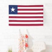 Liberia-Flagge Banner (Insitu)