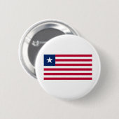 Liberia-Flagge Button (Vorne & Hinten)