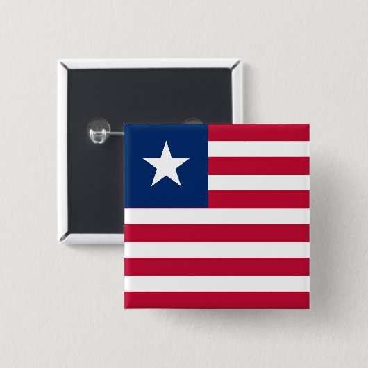 Liberia-Flagge Button (Vorne & Hinten)