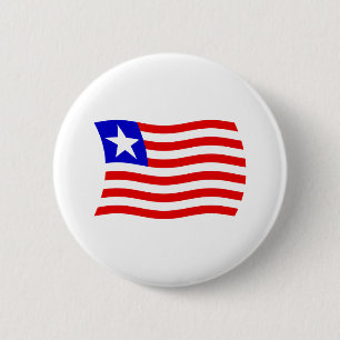 Liberia-Flagge-Button Button
