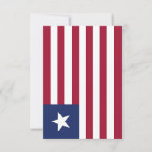 Liberia-Flagge Dankeskarte (Vorderseite)