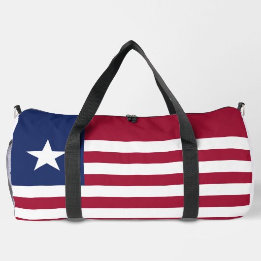 Liberia-Flagge Duffle Bag (Rückseite)