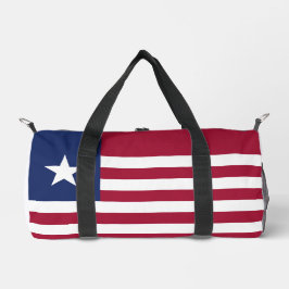 Liberia-Flagge Duffle Bag