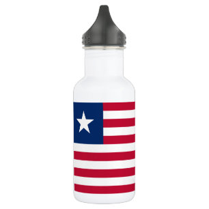 Liberia-Flagge Edelstahlflasche