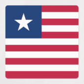 Liberia-Flagge Etiketten (Design 1)
