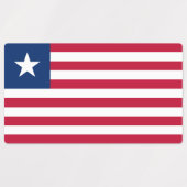 Liberia-Flagge Etiketten (Design 2)