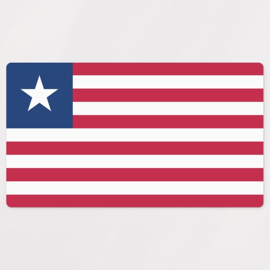 Liberia-Flagge Etiketten (Design 1)