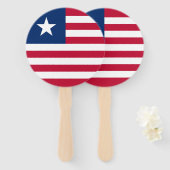 Liberia-Flagge Fächer (Vorne und Hinten)