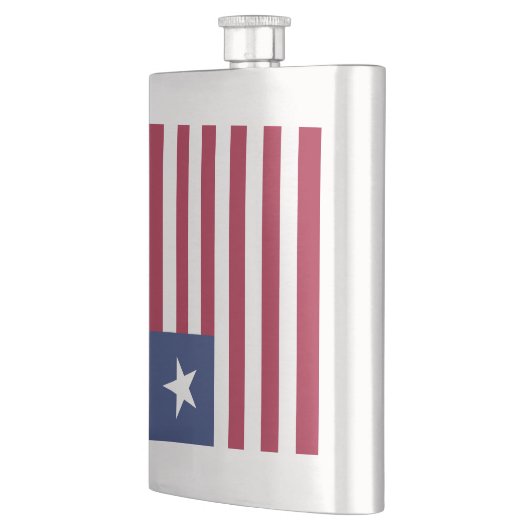 Liberia-Flagge Flachmann (Links)