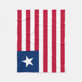 Liberia-Flagge Fleecedecke (Vorderseite)