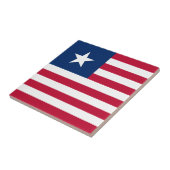 Liberia-Flagge Fliese (Seite)