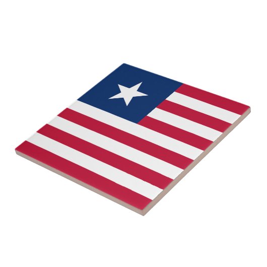 Liberia-Flagge Fliese (Seite)