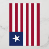 Liberia-Flagge Folieneinladung (Vorderseite)