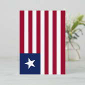 Liberia-Flagge Folieneinladung (Stehend vorne)