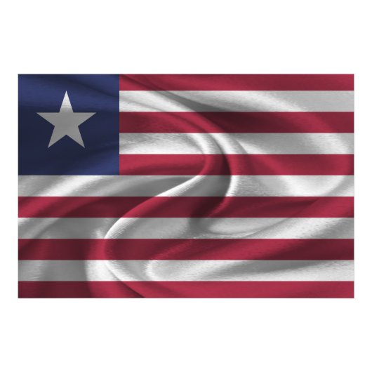 Liberia-Flagge Fotodruck (Vorne)