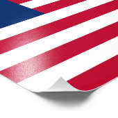 Liberia-Flagge Fotodruck (Ecke)