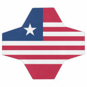 Liberia-Flagge Fußball (Flach)