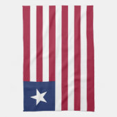 Liberia-Flagge Geschirrtuch (Vertikal)