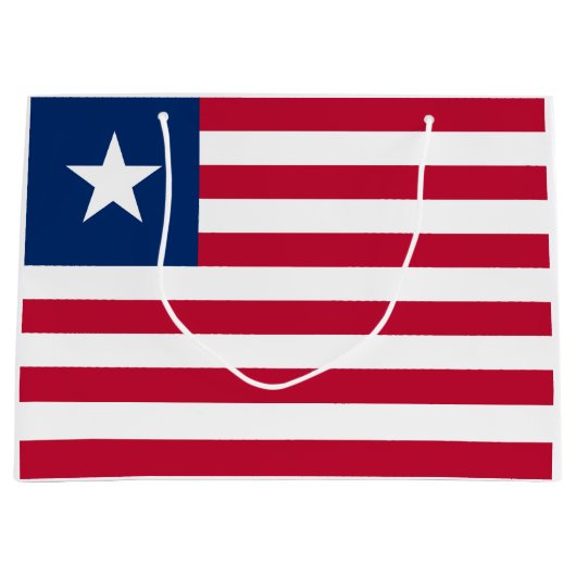 Liberia-Flagge Große Geschenktüte (Vorderseite)