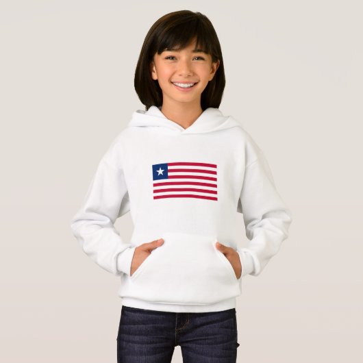 Liberia-Flagge Hoodie (Vorne ganz)