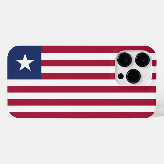 Liberia-Flagge iPhone Hülle (Rückseite (Horizontal))