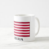 Liberia-Flagge Kaffeetasse (VorderseiteRechts)