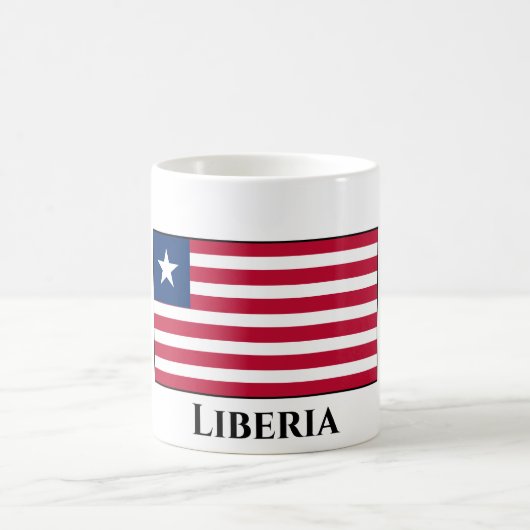 Liberia-Flagge Kaffeetasse (Mittel)