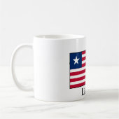 Liberia-Flagge Kaffeetasse (Links)