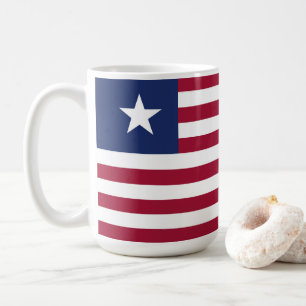 Liberia-Flagge Kaffeetasse