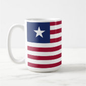 Liberia-Flagge Kaffeetasse (Links)