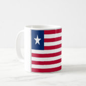 Liberia - Flagge - Kaffeetasse (Vorderseite Links)