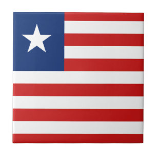 Liberia-Flagge Keramikfliese